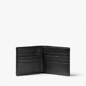 MICHAEL KORS MENS Jet Set Logo Billfold Wallet Bl